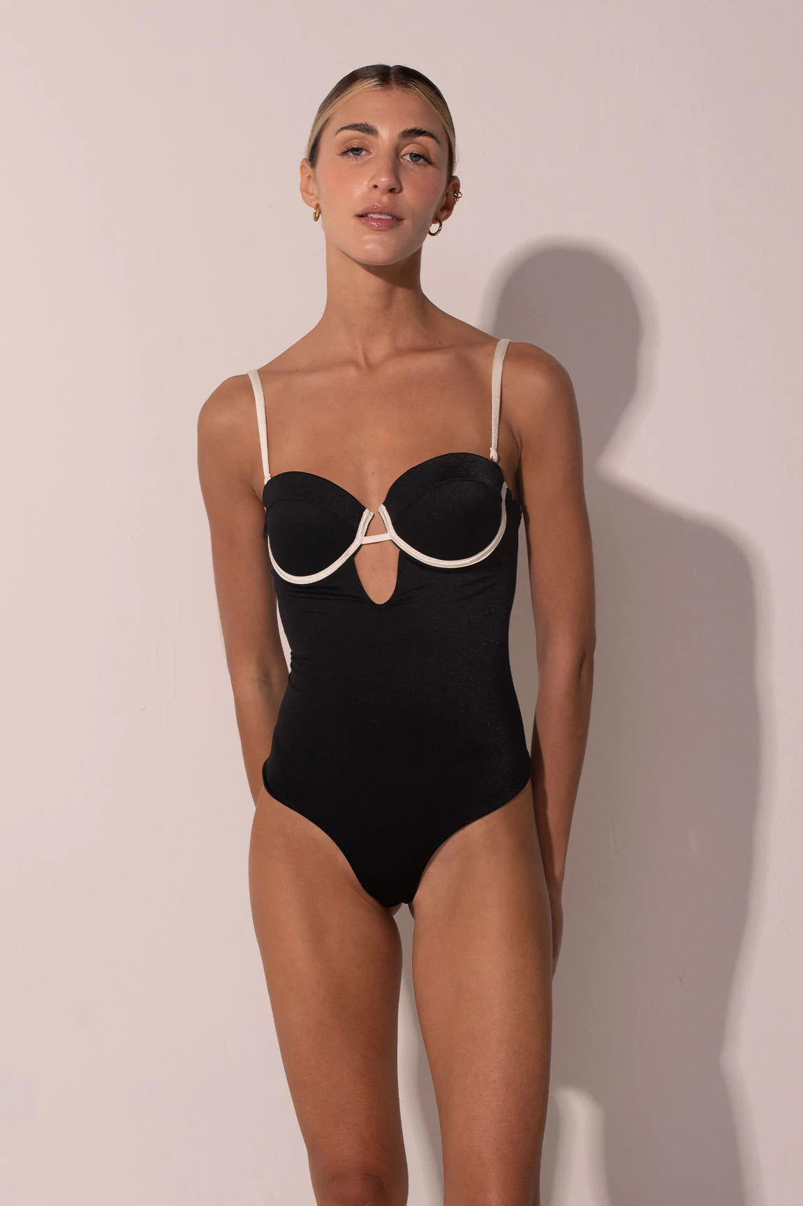 LADY BALCONETTE ONE PIECE BLACK