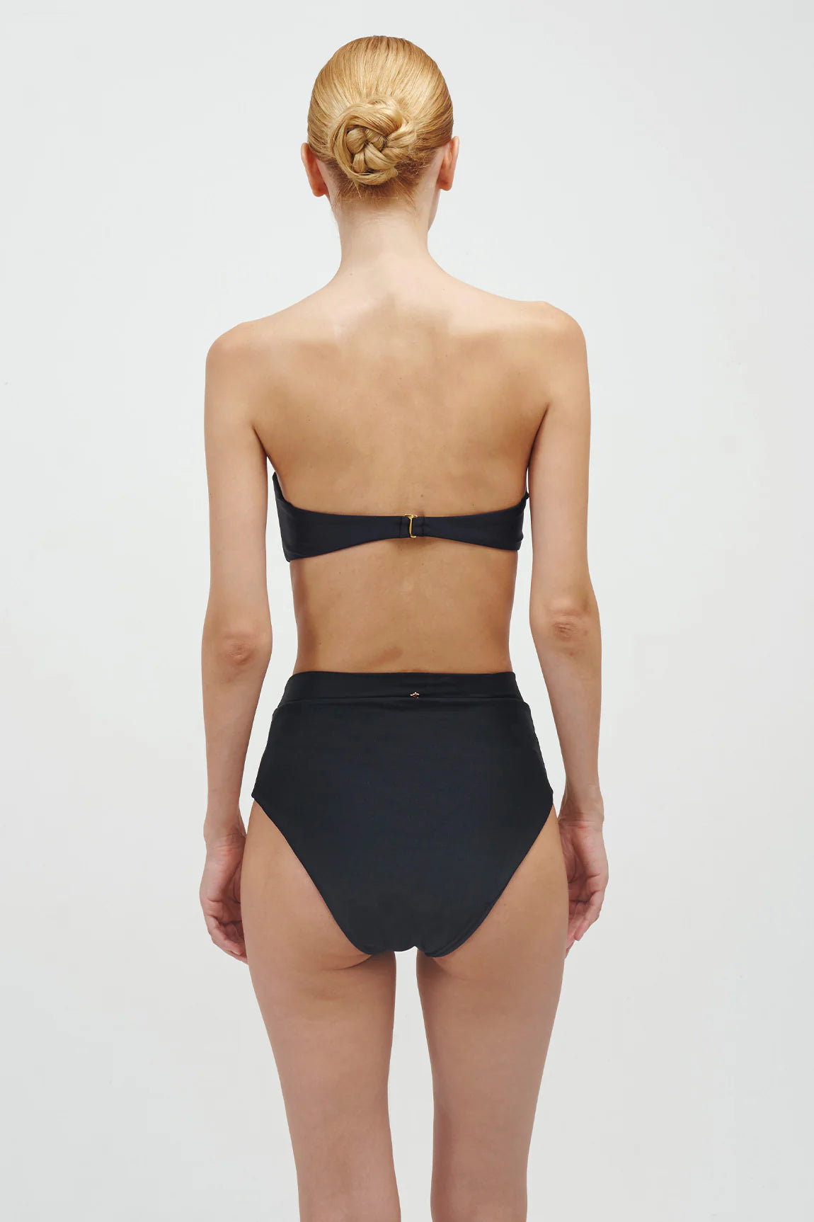 THE MINI DRAPED BIKINI BLACK