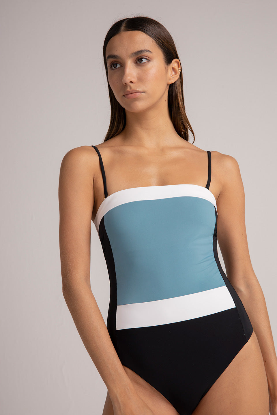 TRICOLOR BLUE ONE PIECE