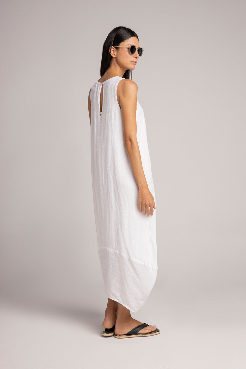 LINEN WHITE DRESS