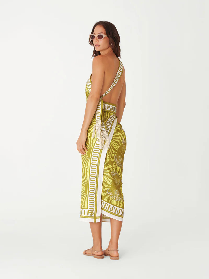 PARADISE FEELING LIME SARONG