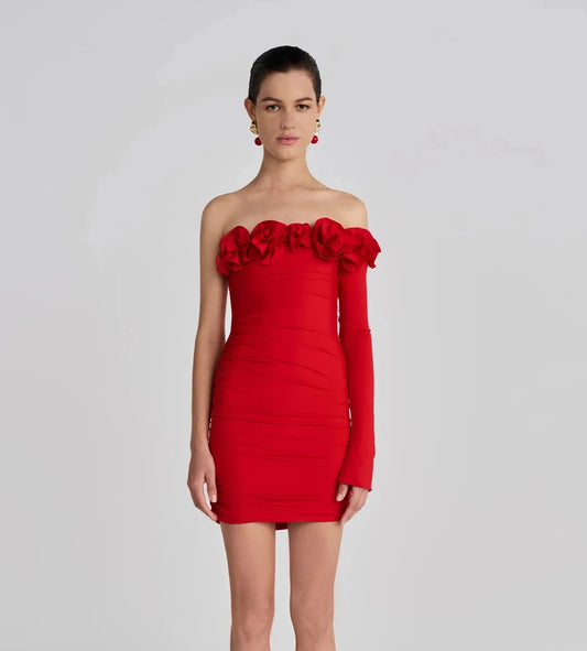 SELVAGGIO RED DRESS