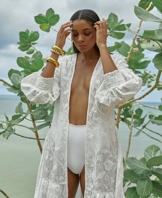 SANTORINI KIMONO WHITE