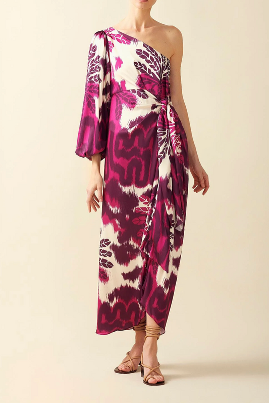 PATMOS PALENQUE GRAPE DRESS