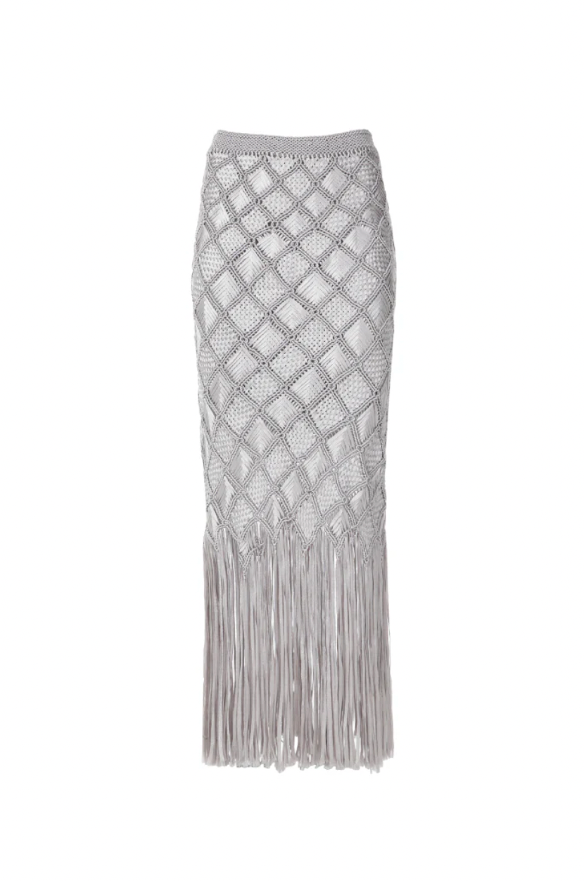 CARLA SILVER SKIRT