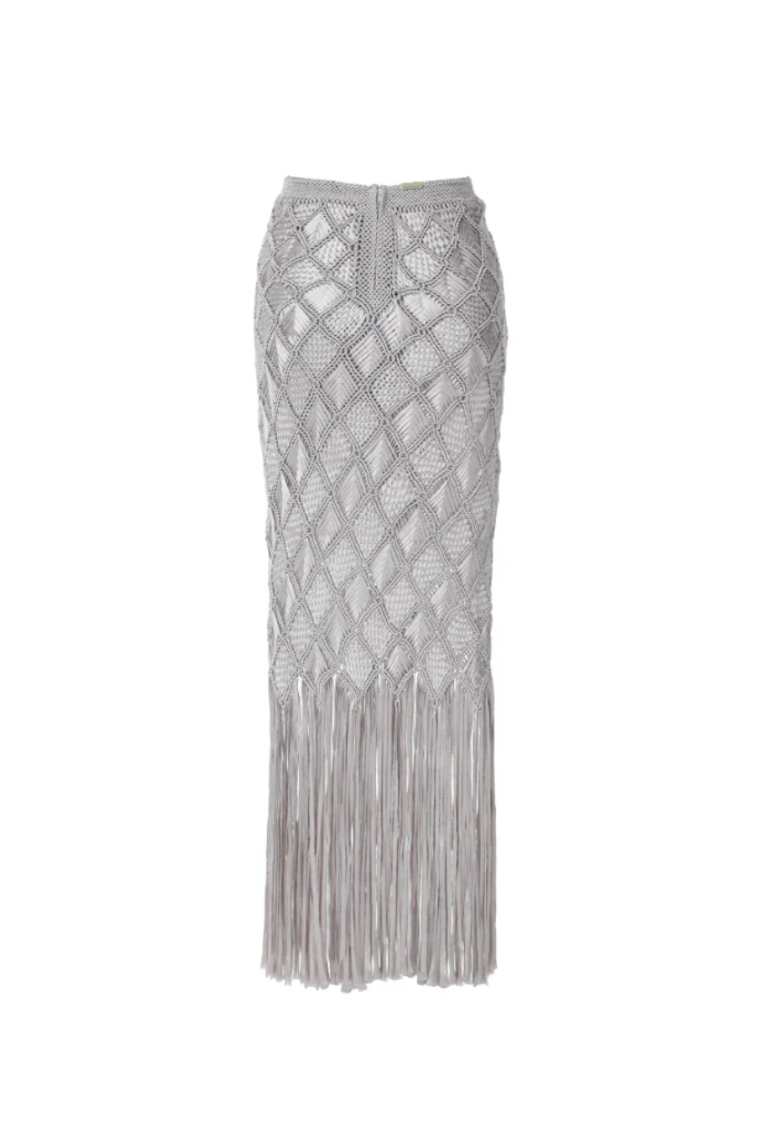 CARLA SILVER SKIRT