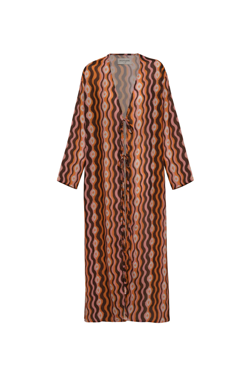 ATHINA STAR WAVES ORANGE KIMONO